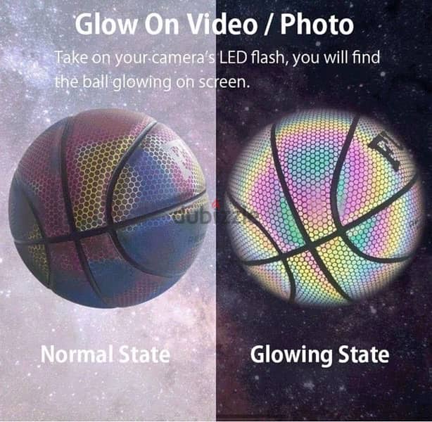 reflection basketball glow كره سله عاكسه الوان 2