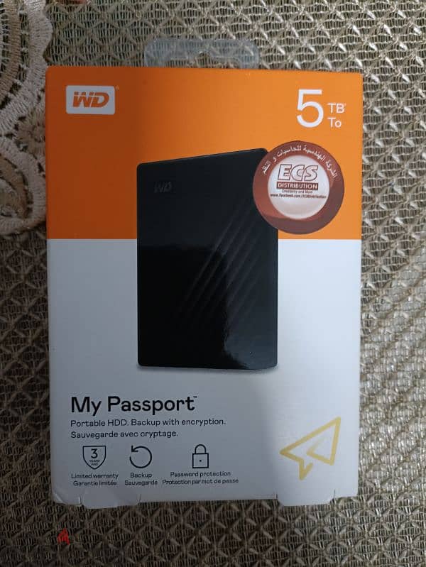 New external HD 5 TB WD my passport 0