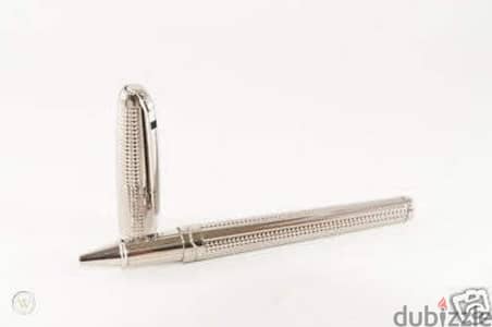 ST Dupont Olympio Rollerball Pen  sterling silver Diamond Head Model