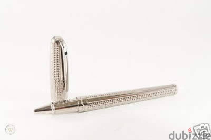 ST Dupont Olympio Rollerball Pen  sterling silver Diamond Head Model 0