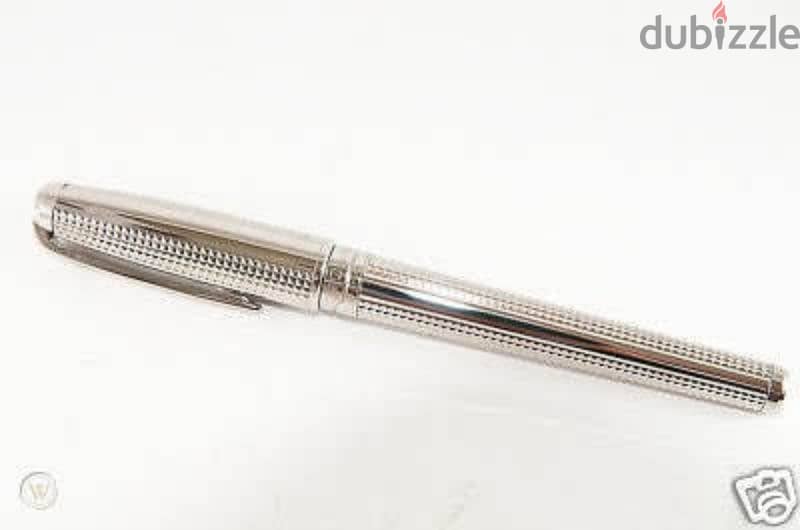 ST Dupont Olympio Rollerball Pen  sterling silver Diamond Head Model 1