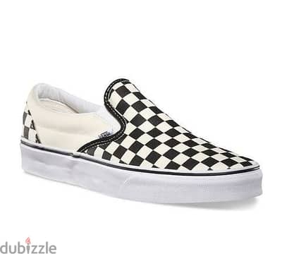 Vans black and white checkered shoes