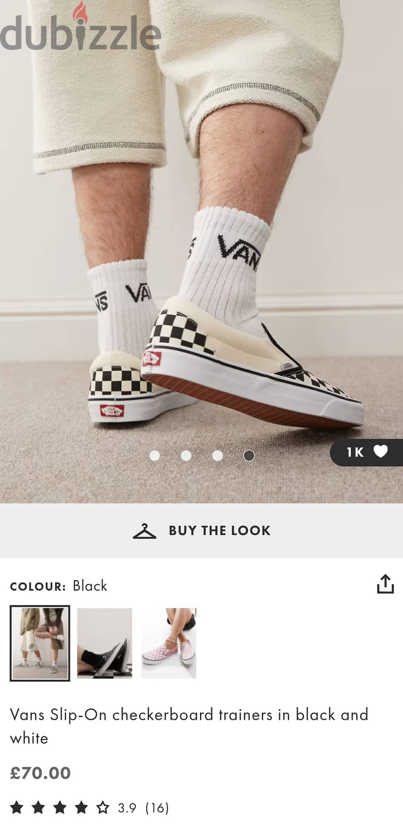 Vans black and white checkered shoes 1