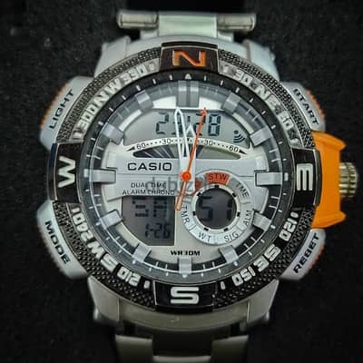 casio dual time ساعة