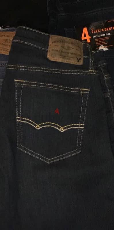 NEW BLACK AMERICAN EAGLE SLIM FIT JEANS 32x32