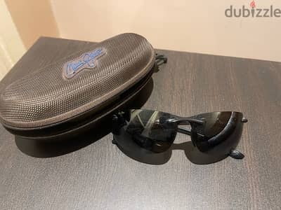 ‏Maui Jim Banyans Rimless Wide Rectangle Sunglasses