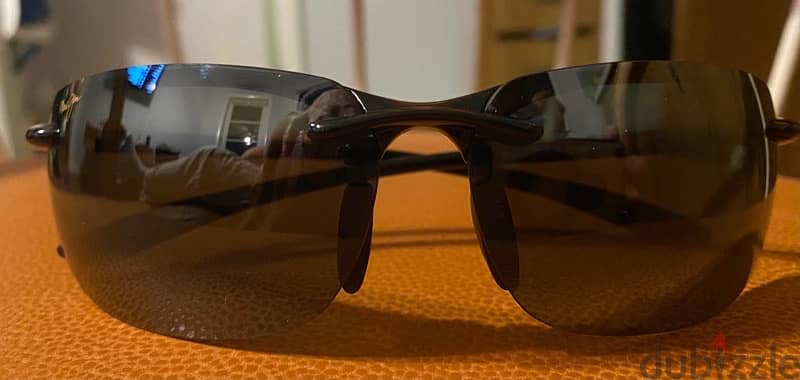 ‏Maui Jim Banyans Rimless Wide Rectangle Sunglasses 3