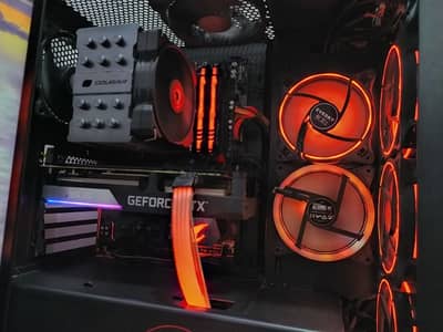 RTX 3060Ti 8 GB GDDR6 + Ryzen5 RX 5600x Turbo PBO 4.85GHZ بدون تجزاءه