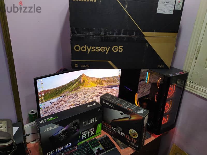 RTX 3060Ti 8 GB GDDR6 + Ryzen5 RX 5600x Turbo PBO 4.85GHZ بدون تجزاءه 2