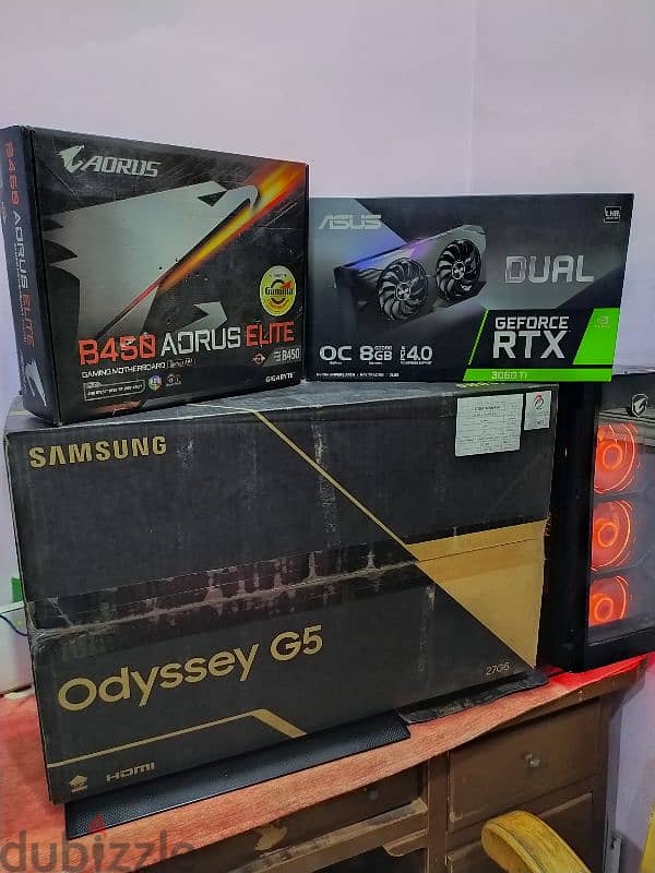 RTX 3060Ti 8 GB GDDR6 + Ryzen5 RX 5600x Turbo PBO 4.85GHZ بدون تجزاءه 15