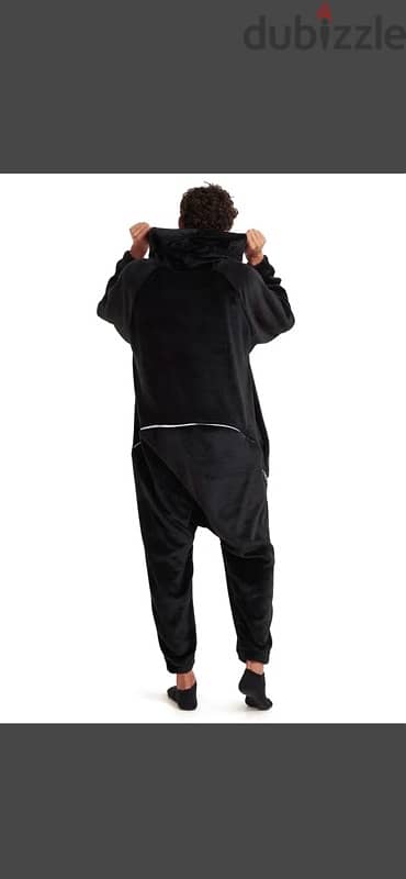 Snuggs Blanket Onesie Black 1