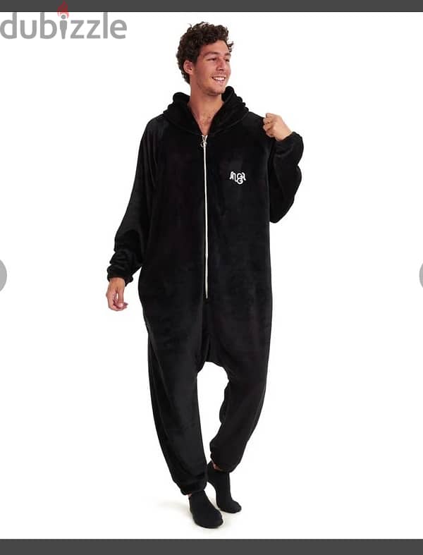 Snuggs Blanket Onesie Black 2