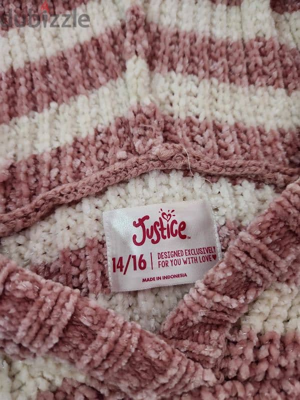 Justice girls sweater 1