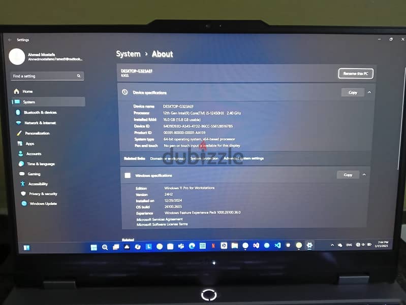 lenovo loq rtx2050 ram 16g 1