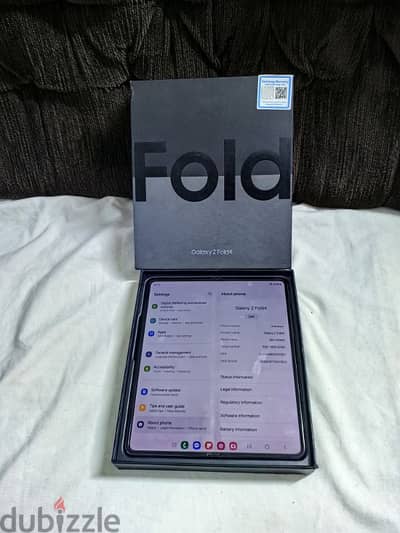 Samsung Fold 4 256/12 كسر الزيرو بالعلبه و الشاحن حاله ممتازه