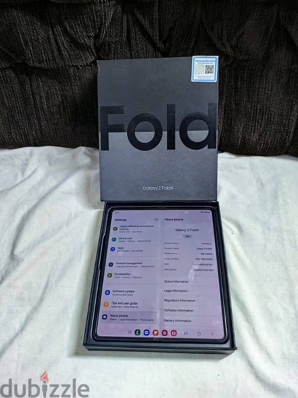 Samsung Fold 4 256/12 كسر الزيرو بالعلبه و الشاحن حاله ممتازه 0