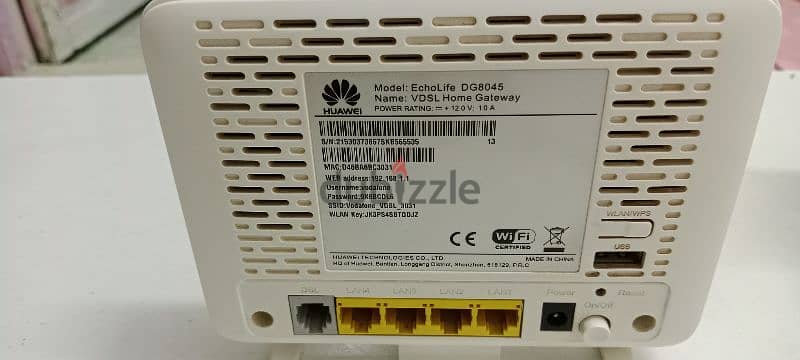 روتر فودافون vdsl ارضي وليس هوائي سرعات عاليه بالكرتونه وكل مشتملاته 9