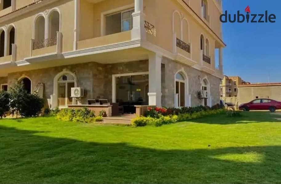 At an attractive price, move in immediately! An apartment with a landscape view behind Mall of Arabia, available on installment 0