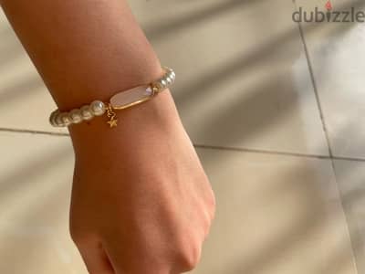 vintage pearl bracelet اساور لولي