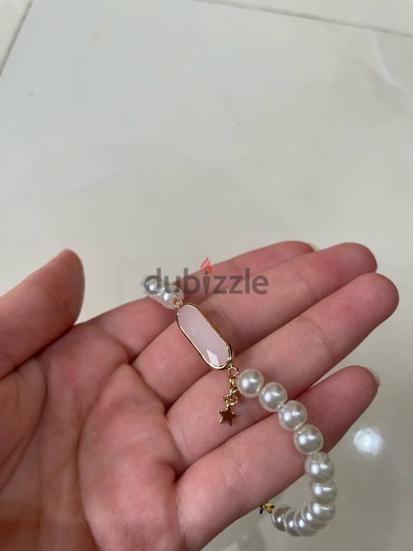 vintage pearl bracelet اساور لولي 1