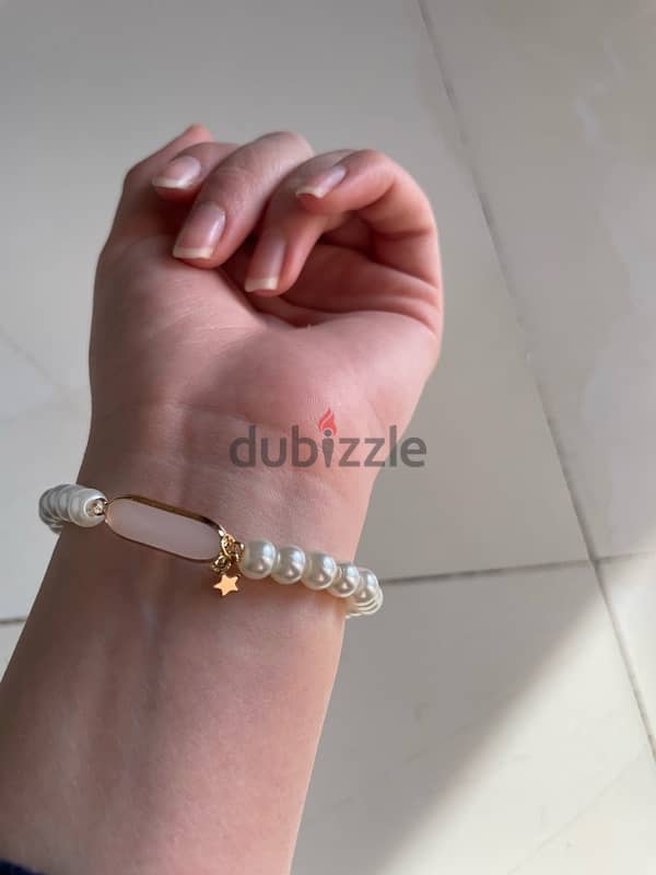 vintage pearl bracelet اساور لولي 2