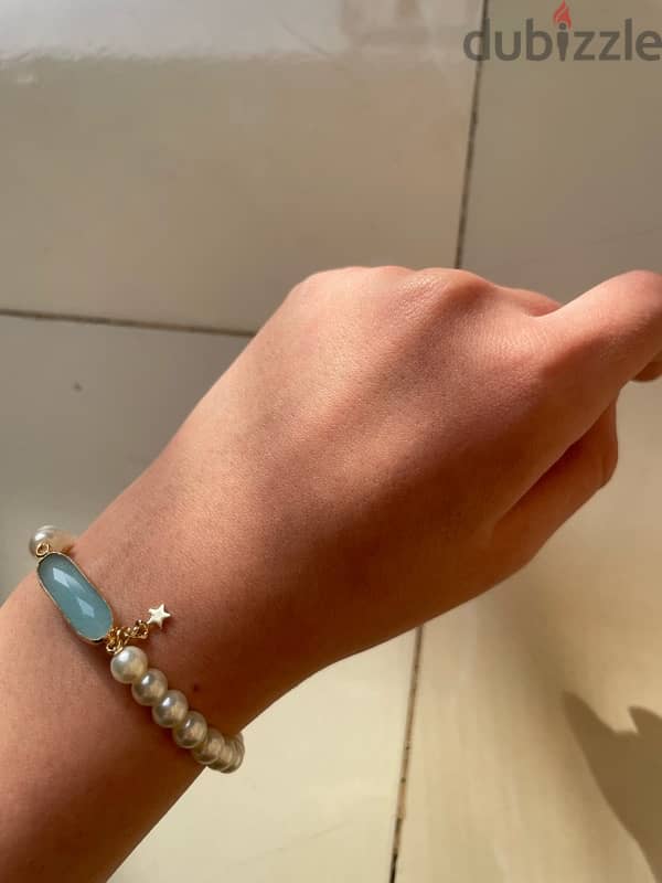 vintage pearl bracelet اساور لولي 5