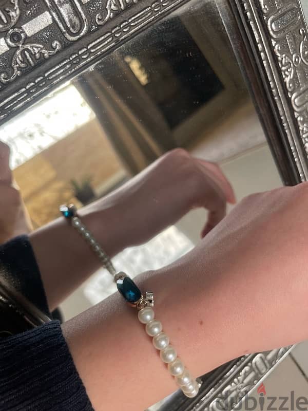 vintage pearl bracelet اساور لولي 7