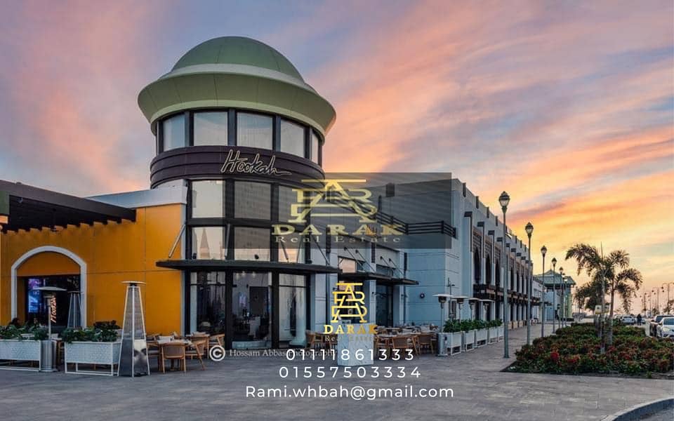 محل للبيع في مدينتي اوبن اير مول بموقع مميز في Open Air Mall - مدينتي, محل 42م للبيع في اوبن اير مول مدينتي محل للبيع دور ارضي واجهه المول 0