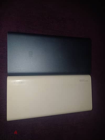 اتنين powerbank باور بانك ١٠٠٠٠ سريعين الشحن mi xiaomi & Huawei