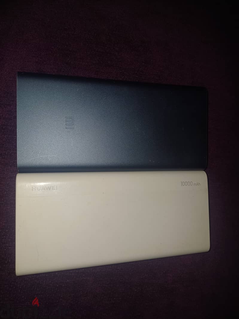 اتنين powerbank باور بانك ١٠٠٠٠ سريعين الشحن mi xiaomi & Huawei 0