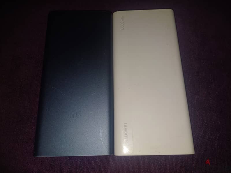 اتنين powerbank باور بانك ١٠٠٠٠ سريعين الشحن mi xiaomi & Huawei 1