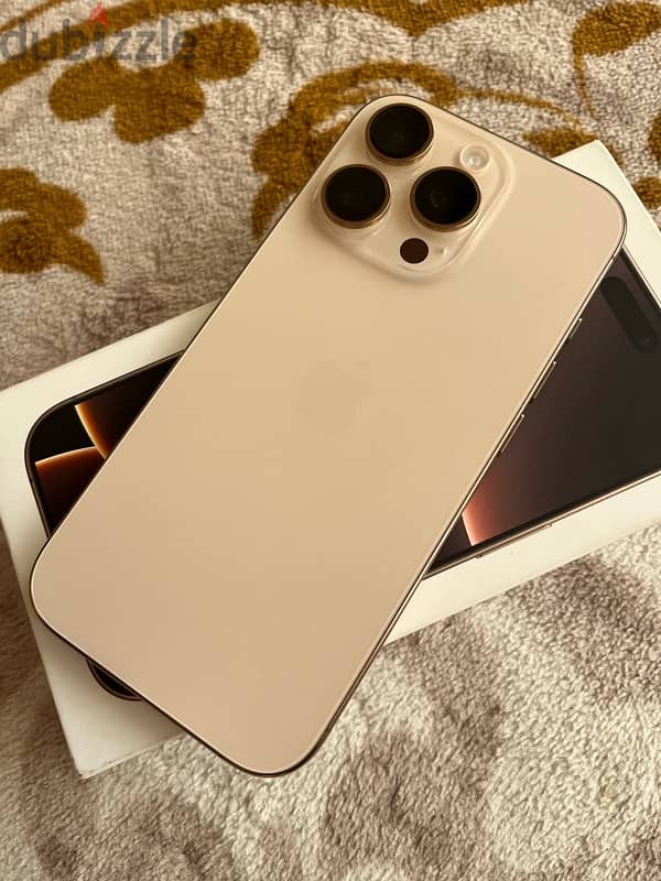 iPhone 16 pro 256GB, Desert titanium New with open box ~ ايفون 16 برو 2