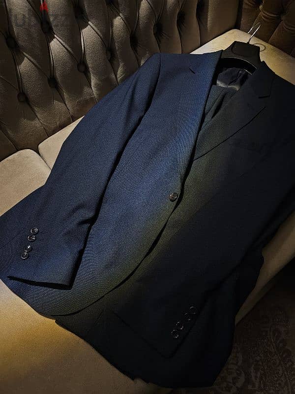 بدلة جديدة من تاى هاوس نافى بلو Navy Blue مقاس ٥٤ متاح تغيير المقاس 4