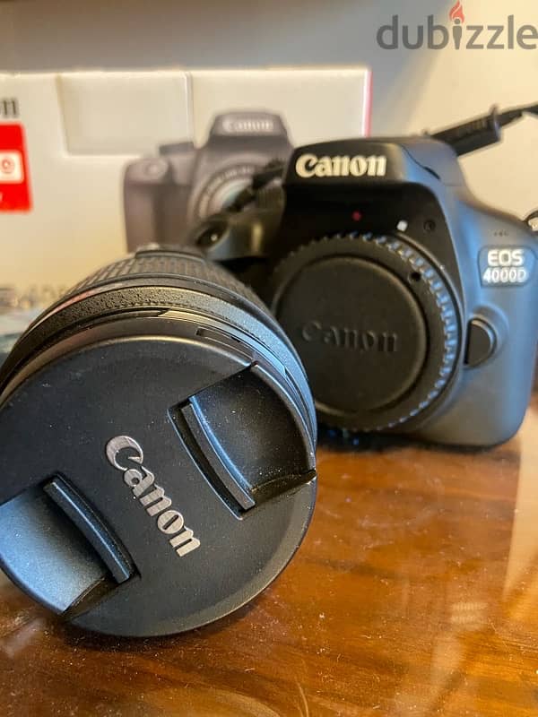 CANON EOS 4000D with box & charger & bag 1