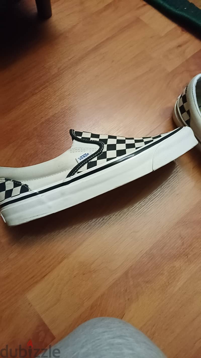 Vans black and white checkered 98 style shoes 1