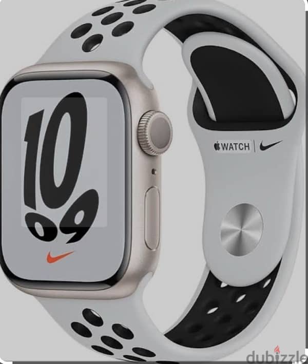 Apple Watch Nike Series 7 GPS, 45mm Starlight Aluminum Case PureNike 0