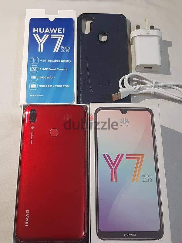 Y7 Prime بحالة الزيرو بجميع مشتملاته 0