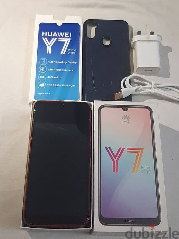 Y7 Prime بحالة الزيرو بجميع مشتملاته 2