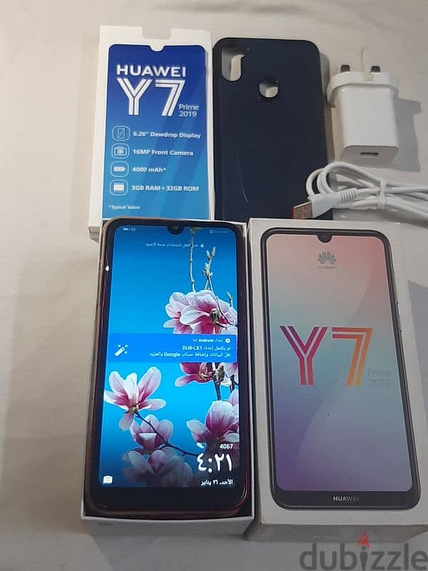 Y7 Prime بحالة الزيرو بجميع مشتملاته 4