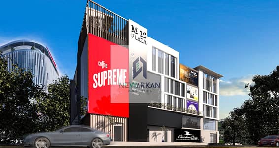 Shop for sale, suitable for all specialties, ground floor with a minimal down payment,  on a main street in front of The Gate Plaza in Sheikh Zayed