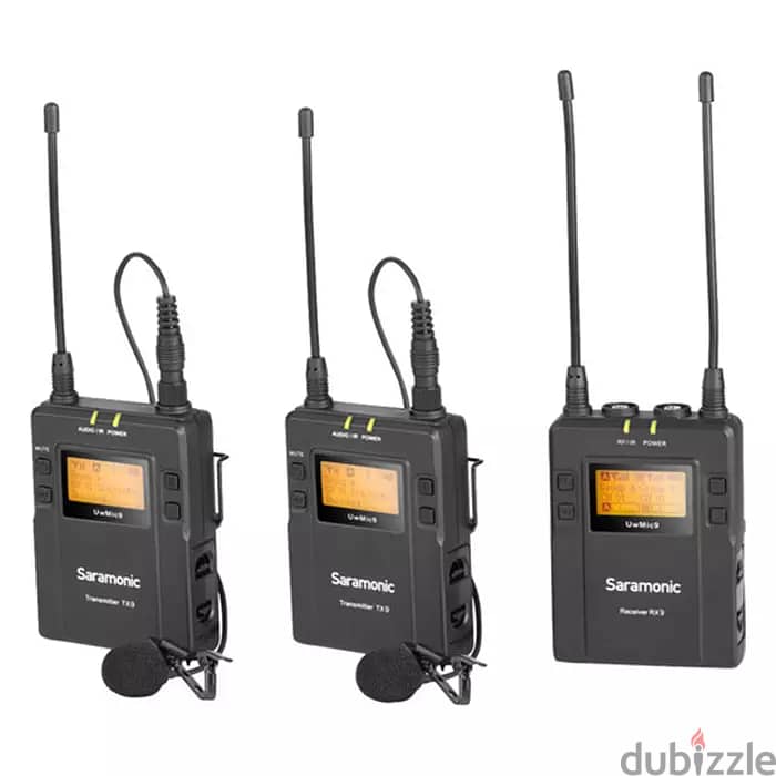 Saramonic UHF 2-Person Wireless Microphone System UwMic9 Kit2 1