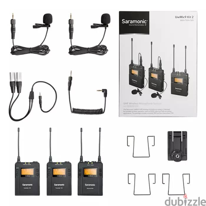 Saramonic UHF 2-Person Wireless Microphone System UwMic9 Kit2 5