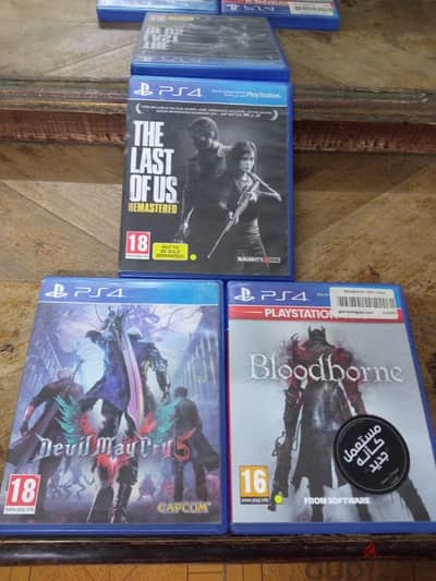 used  The Last of Us 1 , devil may cry 5 and Bloodborne cd (Ps4)