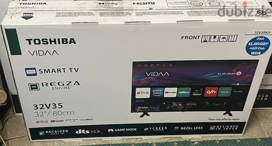 TOSHIBA Smart VIDAA BEZELLESS TV 32 Inch Built-In Receiver