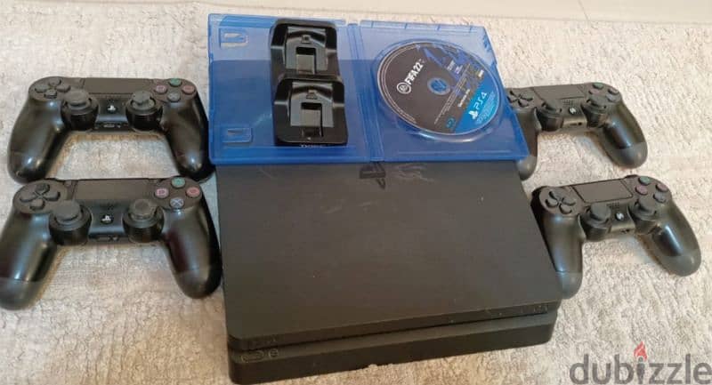 ps4 slim 1 tb with fc 25 and 1 original controller 1 high copy  2 copy 0