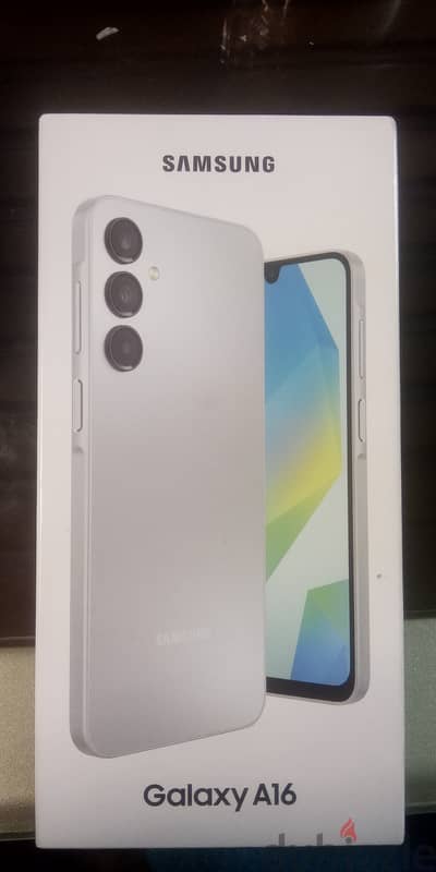 samsung galaxy a16 جديد مبرشم ضمان محلى ( فضى )