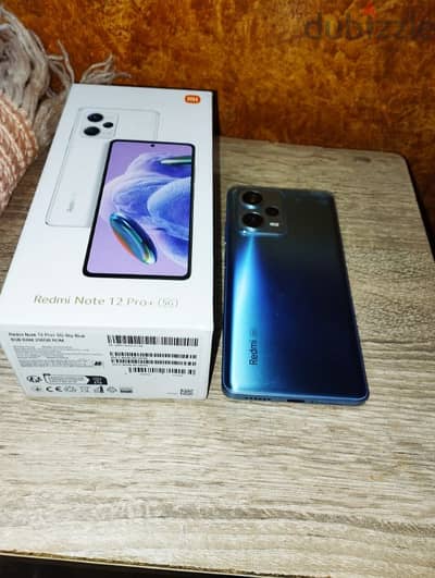 Redmi Note 12 Pro+ 5G كسر زيرو بجميع مشتملاته  مساحه 256 رام 8 بلس 8