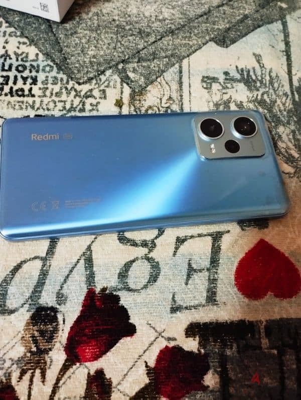 Redmi Note 12 Pro+ 5G كسر زيرو بجميع مشتملاته  مساحه 256 رام 8 بلس 8 3