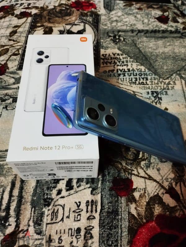 Redmi Note 12 Pro+ 5G كسر زيرو بجميع مشتملاته  مساحه 256 رام 8 بلس 8 4