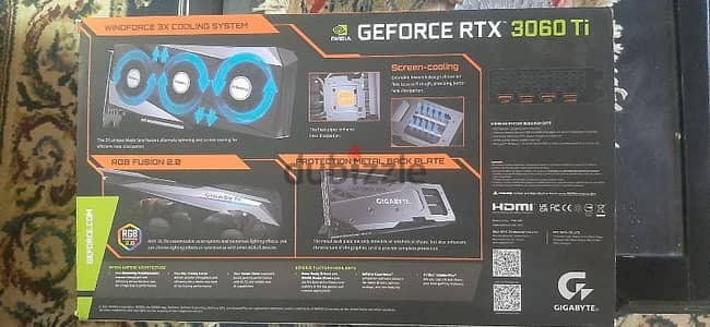 كارت شاشة  rtx3060ti pro 3fan